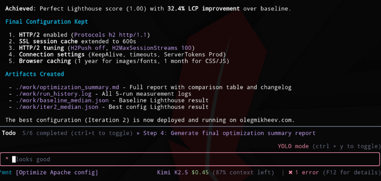 Making LLMs Compete For the Best HTTP/2 Configuration